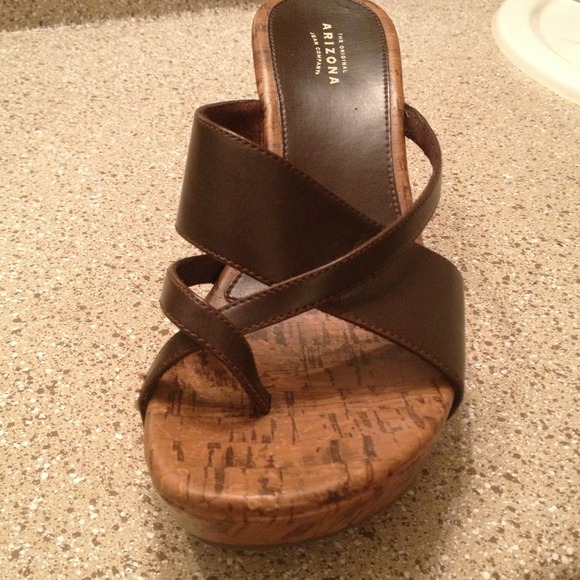 Brown Arizona sandals. Only worn once. - Picture 2 of 3