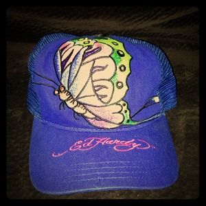Royal blue Ed hardy hat