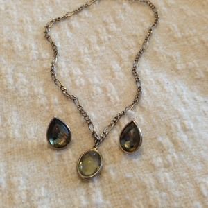 SOLD.  Vintage necklace and earrings