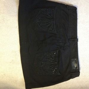 Reduced!! ⬇⬇⬇ express black denim mini skirt