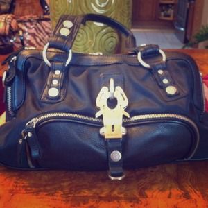 George Gina & Lucy Leather and Fabric Purse