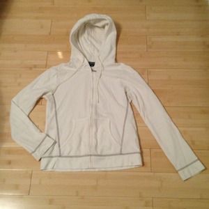 Ivory zip hoodie