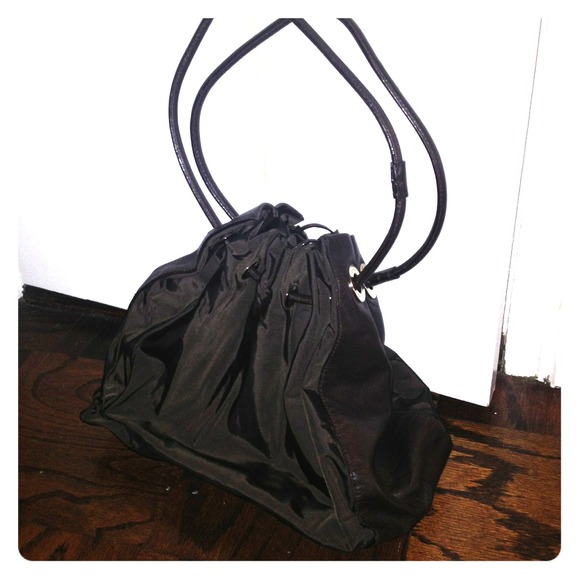 Kate spade nylon and leather satchel