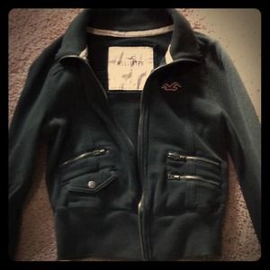 Vintage Hollister military inspired zip up