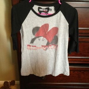Minnie Mouse baseball tee