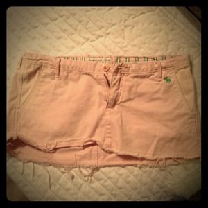 sold!!!!abercrombie light pink mini skirt