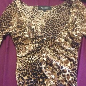 Karen Kane XS cheetah print long sleeve