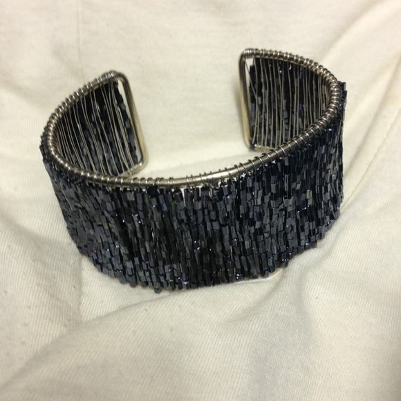 New York & Company Beaded Cuff Bracelet