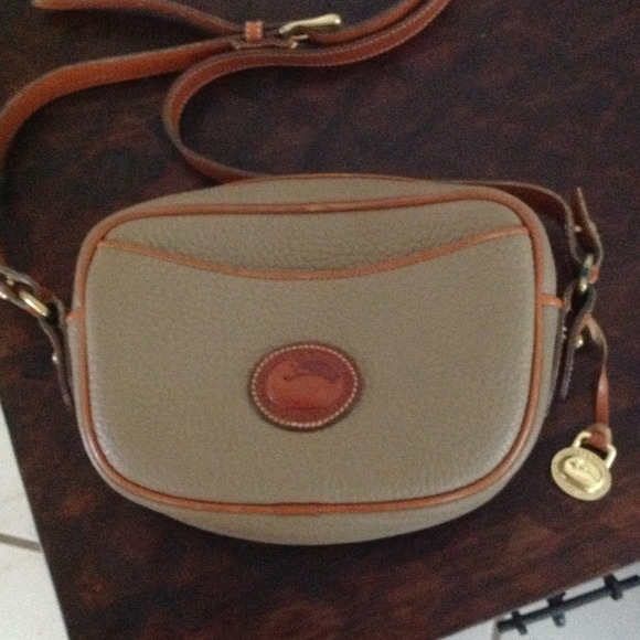 Authentic Dooney & Bourke Taupe body bag!