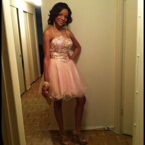 Pink prom dress