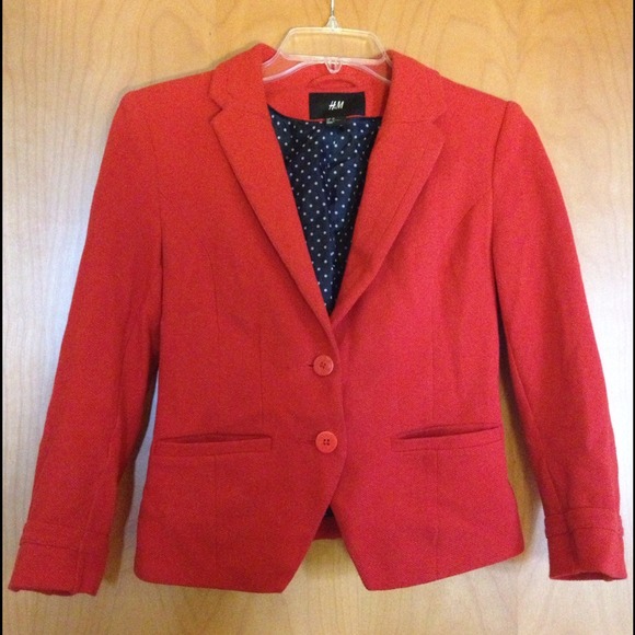 RESERVED FOR @FCCANDLES Red Waist Length Blazer