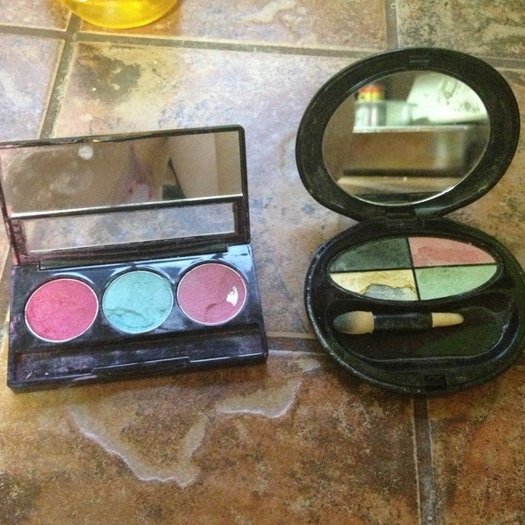 Used eye shadow pallets