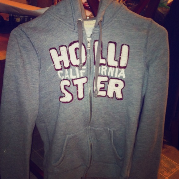 Zip up Hollister hoodie.