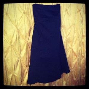 Strapless black Gap dress