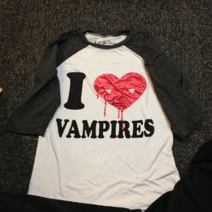 Vampire baseball style shirt