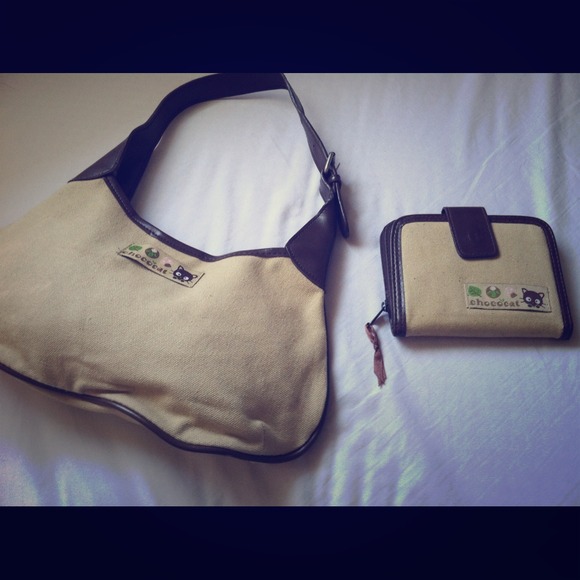 Sanrio lovers only! Tan Chococat purse & wallet.
