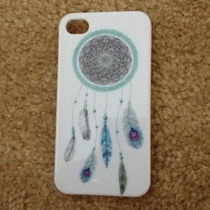 White iPhone 4/4s case with dream catcher
