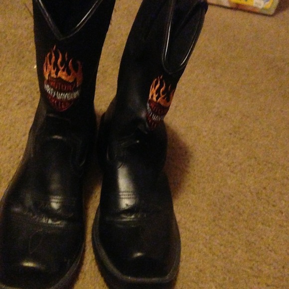 Harley Davidson black boots nwot - Picture 1 of 3