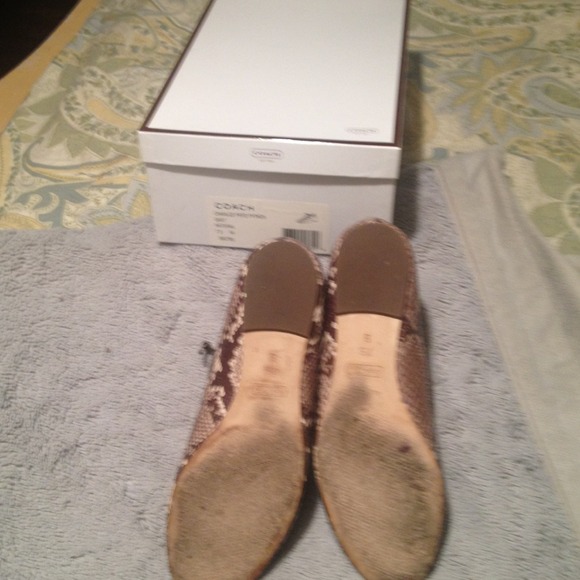 Sold. Authentic Coach Charlize 7.5 sandals. Python - Picture 4 of 4