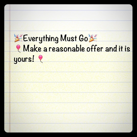 Make a reasonable offer and it's yours!