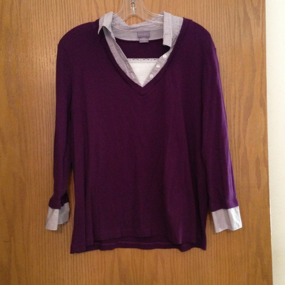 🚫SOLD🚫Laura Scott Cotton Pullover Top - Size XL