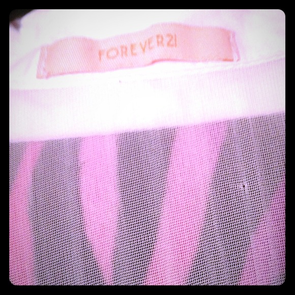 Forever21 completely see through long sleeved.