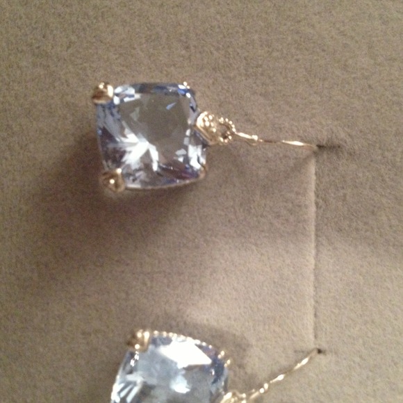 ❌❌❌SOLDJudith Ripka Blue Quartz Earrings - Picture 2 of 4