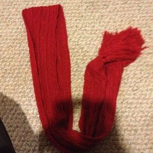 Red Aeropostale scarf!