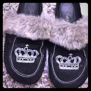Juicy Couture Loafer Fuzzy Slippers