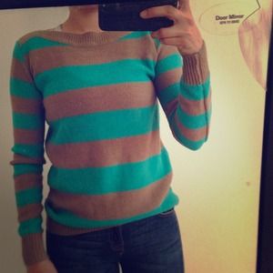 Green and brown sweater