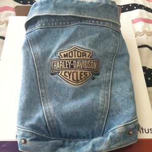 Harley Davidson dogs Jean vest!