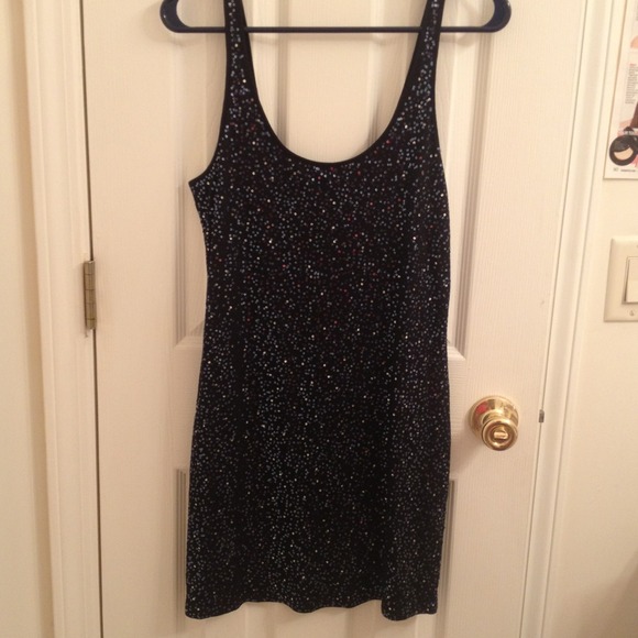 Black dress with sequins
