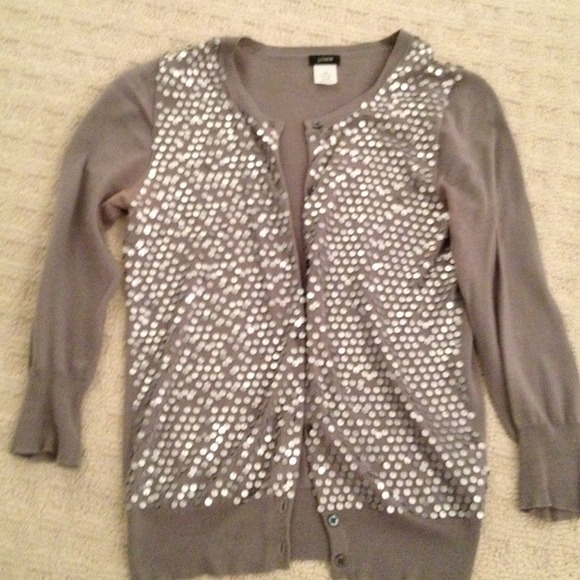 JCrew sequined cardigan