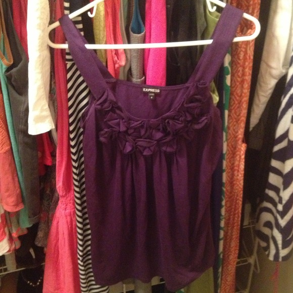 Express Dark purple Rosetta tank. Small.