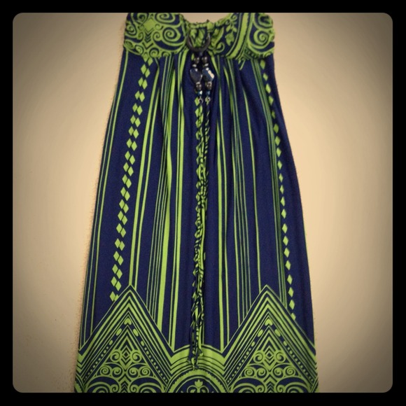 Dresses & Skirts - Blue and green maxi dress