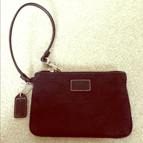 SOLD! Authentic Black Coach Wristlet