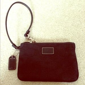 SOLD! Authentic Black Coach Wristlet