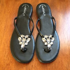 Beaded dressy sandals- size 9