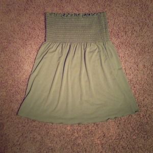 Size L tube top or short green dress!