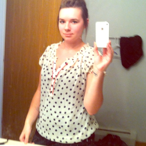 Polka dot blouse