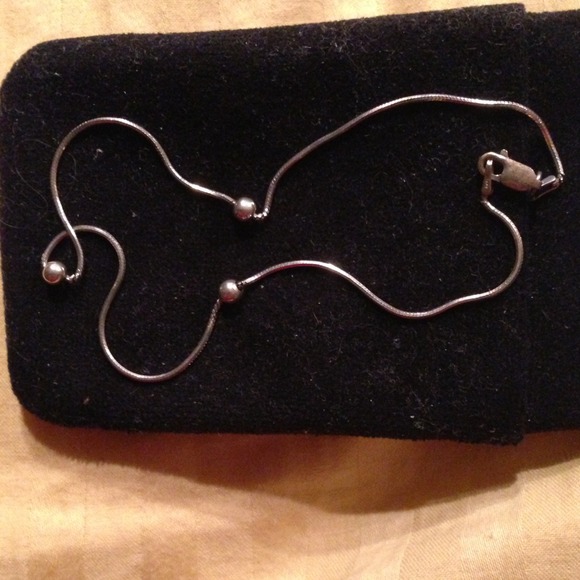 Silver anklet
