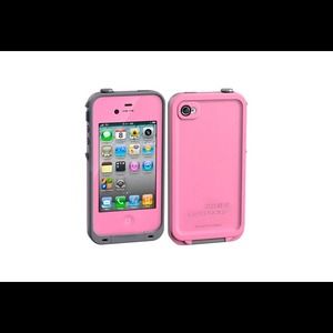 Lifeproof iPhone 4/4s pink and gray phone case