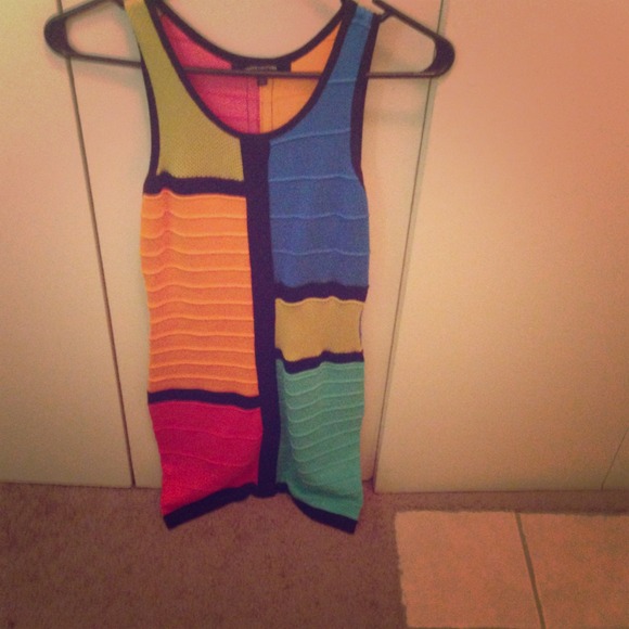Beautiful multicolor chic dress.