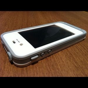 Grey & White Lifeproof Case