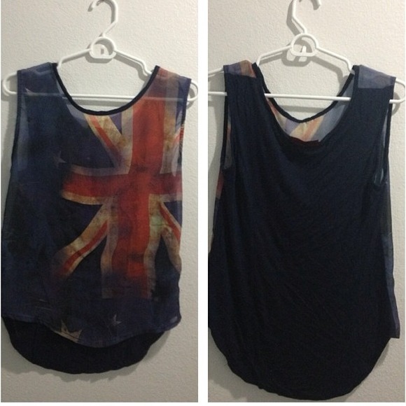 ❤❤SOLD❤❤Union Jack tank - Picture 1 of 1