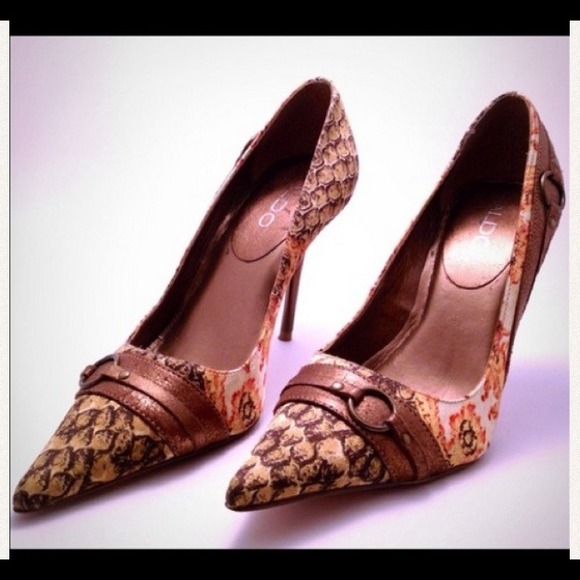 ALDO Fabric/Leather Heels