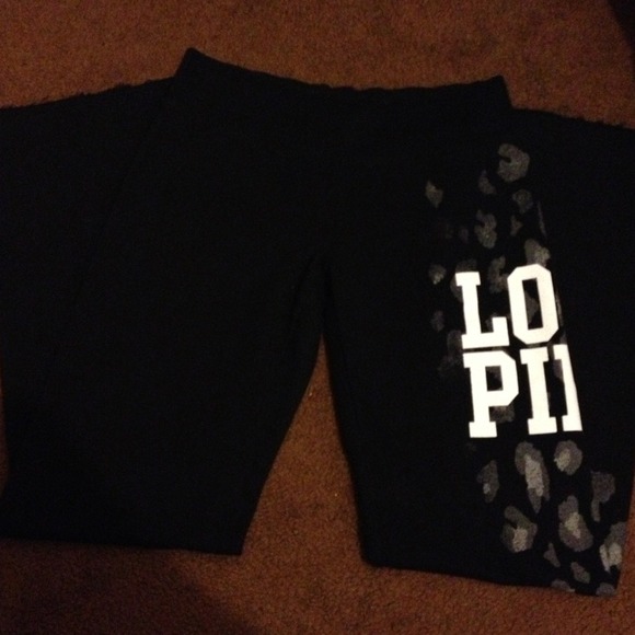Vs pink cheetah pants xs