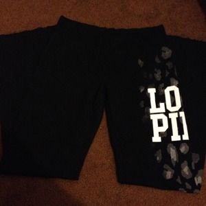 Vs pink cheetah pants xs
