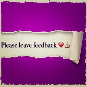 Please leave feedback ❤💋