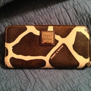 Dooney  zippered wallet clutch